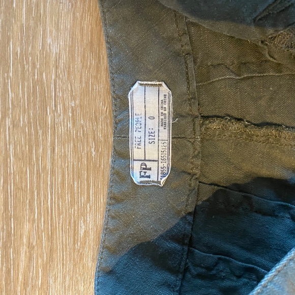 Free People linen trouser - olive - Picture 3 of 5